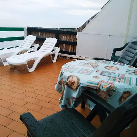 Apartmán Paraiso Estano, Terraza Primera Linea De Playa