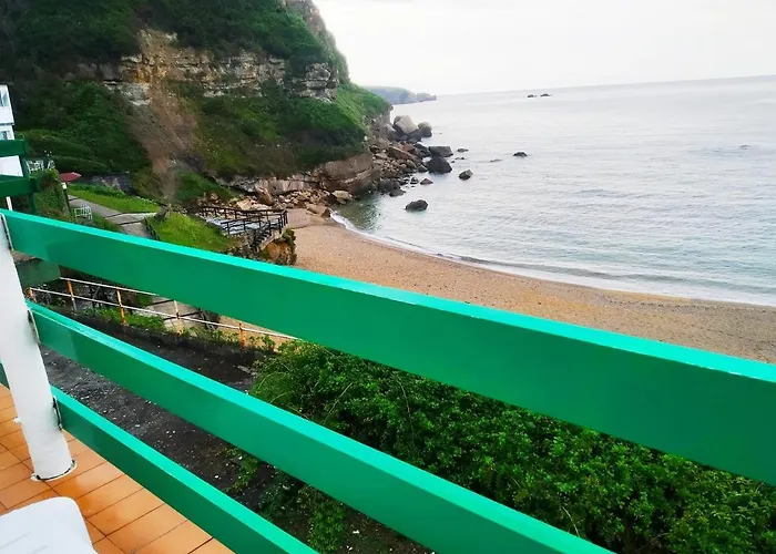 아파트 Paraiso Estano, Terraza Primera Linea De Playa 기욘