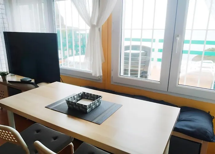 아파트 Paraiso Estano, Terraza Primera Linea De Playa